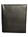 E Elton Men's Genuine Lambskin Soft Leather Hipster Bifold Wallet Black