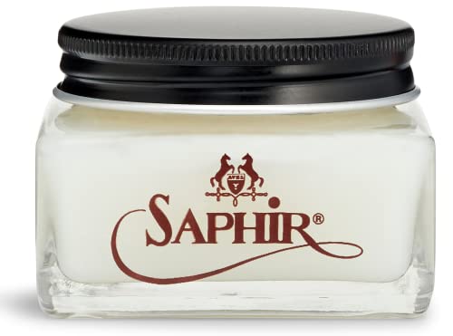 Saphir Medaille D’or Oiled Leather Cream with Neatsfoot Oil for Nourishing and Water Repellence - Neutral