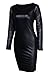 Sarin Mathews Women Faux Leather Bodycon Pencil Party Midi Clubwear Dress