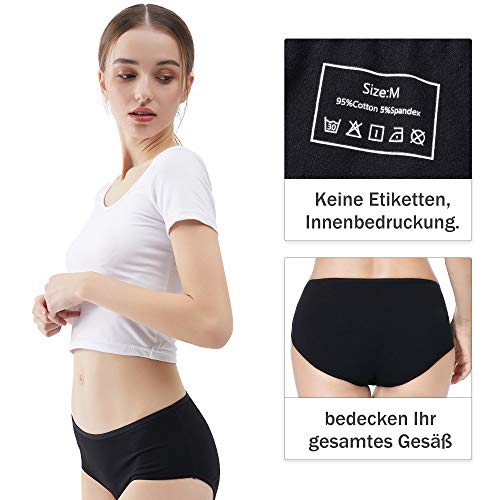 YouShow-Bragas-Mujer-Algodon-Braguitas-Culotte-Pack-de-6