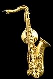 Tenor Sax Pin - 24k Gold Plated