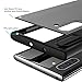 TOZO for Samsung Galaxy Note 10 Case PC + TPU Clear Hard Back Panel Hybrid PC+TPU Protect Cover Shock Absorption Back-Transparent Bumper for Samsung Galaxy Note 10 (Matte Black)