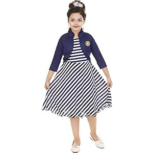 KRISHNA INDUSTRIES Girls’ A-Line Knee Length Frock
