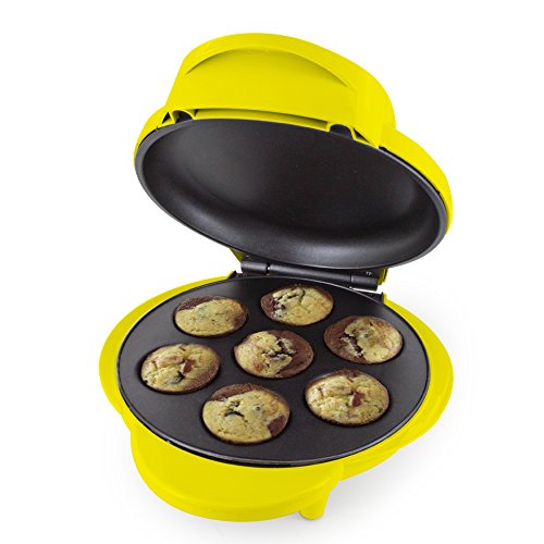 Smart Planet MCM‐1NQ Nestle Nesquik Cupcake and Brownie Bite Maker, Yellow - Thumbnail 2