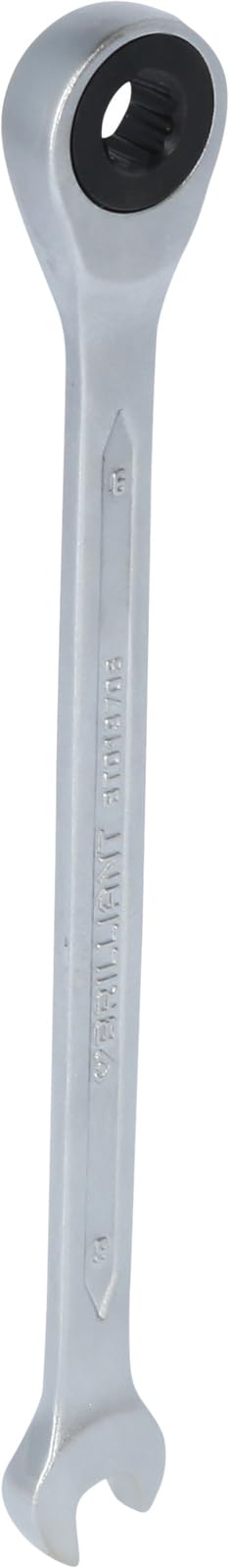 BRILLIANT TOOLS Ratchet Ring Spanner 6mm [Powered by KS Tools]