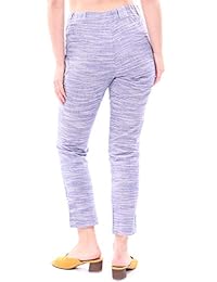Pantalones de lino orgánico con cordón para dama, 30.0 in