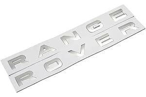 RJXIUETN 3d ABS Logo Letters Car Hood Badge Bonnet Sticker Fit For Range Rover Emblem L320 L322 L405 L494 Accessories(Matte S