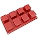 Freshware SL-133RD 8-Cavity Silicone Mold - Square