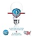 Hyperikon LED A19 Dimmable Bulb, 9W (60W Equivalent), ENERGY STAR and UL, 5000K (Crystal White Glow), CRI90+, 860 Lumens, Medium Screw Base (E26), Pack of 4