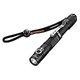 MANKER E12 Best 2 AA Flashlight 650 Lumens CREE XP-L V5 LED Tactical Torch (Neutral White)