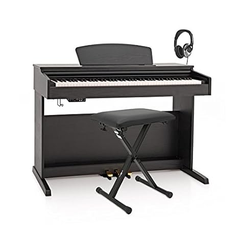Piano Digital DP X de Gearmusic  Pack de Accesorios Negro Mate