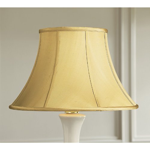 Bell Lamp Shade Ivory Silk 18 inch Ballard Designs Lampshades