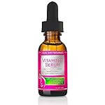 Pure Body Naturals Anti-Aging Vitamin C Facial Serum with Hyaluronic Acid & Vitamin E, 1 Fl. Oz.