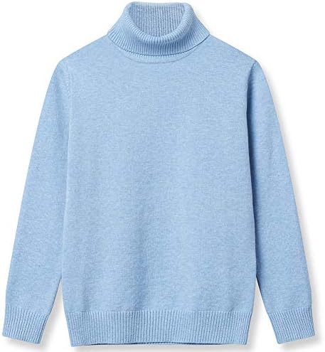 Girl Sweaters Pullover Turtleneck Knitted Long Sleeve Solid Color Kids Winter Tops Clothes