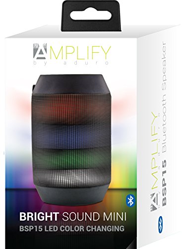 Aduro-AMPLIFY-LED-Bluetooth-Wireless-Speaker-Color-Changing-Rave-Light-Show-Party-Speaker-BrightSound-Mini