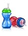 Nuby 2-Pack No-Spill Cup with Flex Straw, 10 Ounce, Colors May Vary primary