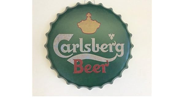 Home Delights Carlsberg Grande Retro Con Texto En Ingles De Pared