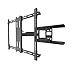 Kanto PDX650G Outdoor Full Motion Articulating TV Wall Mount for 37-inch to 75-inch TVs Up to 125 lb | Galvanized Steel Arms | Integrated Cable Management | Low Profile | 22 in Extension | Black