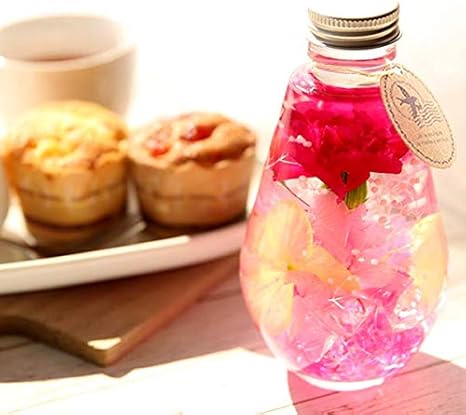 Amazon 母の日 の プレゼント カーネーション おいもやケーキ洋菓子 花とスイーツ ハーバリウム アレンジメント 母の日ギフト ワインレッド プリザーブドフラワー オンライン通販