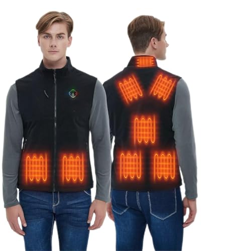 Photo 1 of KOVNLO Heated Vest for Men with Battery Pack Included, Soft Fleece Smart Electric Lightweight Heated Jacket Cycling Hiking