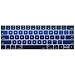 MOSISO Keyboard Cover Compatible with MacBook Pro with Touch Bar 13 and 15 inch 2019 2018 2017 2016 (Model: A2159, A1989, A1990, A1706, A1707),Pattern Silicone Skin Protector, Mix Ombre Blue