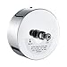 JOOM Retractable Clothesline Stainless Steel Heavy Duty 9Feet(MAX) for Hanging Drying in Bathroom Laundry Hotels, Chrome Finish,Round Style (Chrome A (Drill))
