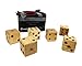 Uber Games Large Wooden Dice Set - Hardwood - Natural Finish