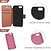 Taken iPhone 8 / iPhone 7 Leather Wallet Case with Cards Slot and Metal Magnetic, Slim Fit and Heavy Duty, Plastic Flip Case/Cover with Rubber Edge, for Women, Men, Boys, Girls, 4.7 Inch Dark Brown