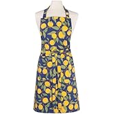Now Designs Cotton Chef's Kitchen Apron, Lemon