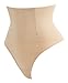 Hioffer Women Waist Cincher Girdle Tummy Slimmer Sexy Thong Panty Shapewear Nude,Medium