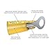 E-Volt Heat Shrink Wire Connectors – 80 PC Yellow Adhesive Tube 5/16” Electrical Waterproof Ring Connector for 12-10 AWG | Industrial Grade Bulk Electrical Terminals for Automotive, Boats and Audio