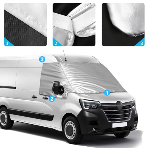 Replacement Windshield Protector Cover for Renault Master 2010-2023, Front Windshield Cover Cover Replace for Opel Movano 2010-2023, Replaces for Nissan NV400