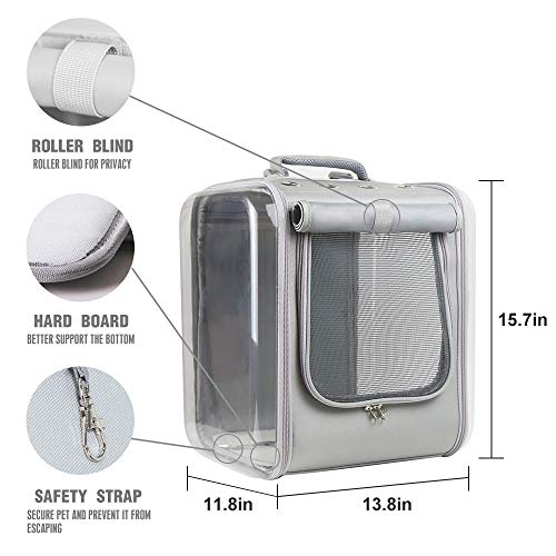 Petseek Cat Backpack Carrier Small Dog Pet Carriers Bag Space Capsule