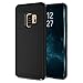 Samsung Galaxy S9 Case, Crosspace Galaxy S9 Wallet Case Card Holder Defender Bumper Soft Rubber Hard PC Back Hybrid Shockproof Slide Cover Flexible Protective with Card Slots for Galaxy S9 - Black