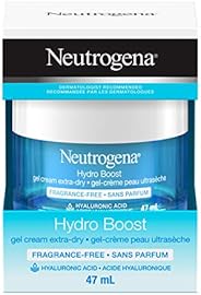 Neutrogena hydroboost facial gel cream for extra dry skin with hyaluronic acid to hydrate skin, gel moisturize