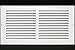 14"w X 6"h Steel Return Air Grilles - Sidewall and Cieling - HVAC Duct Cover - White [Outer Dimensions: 15.75"w X 7.75"h] primary