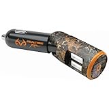 Realtree Xtra 10045 Dual Adjustable USB Charger with Lighted Touch Switch