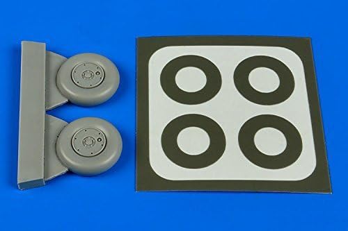 Aires 1:48 Spitfire Mk.,V Resin Wheels & Paint Masks for Airfix Kit #4618