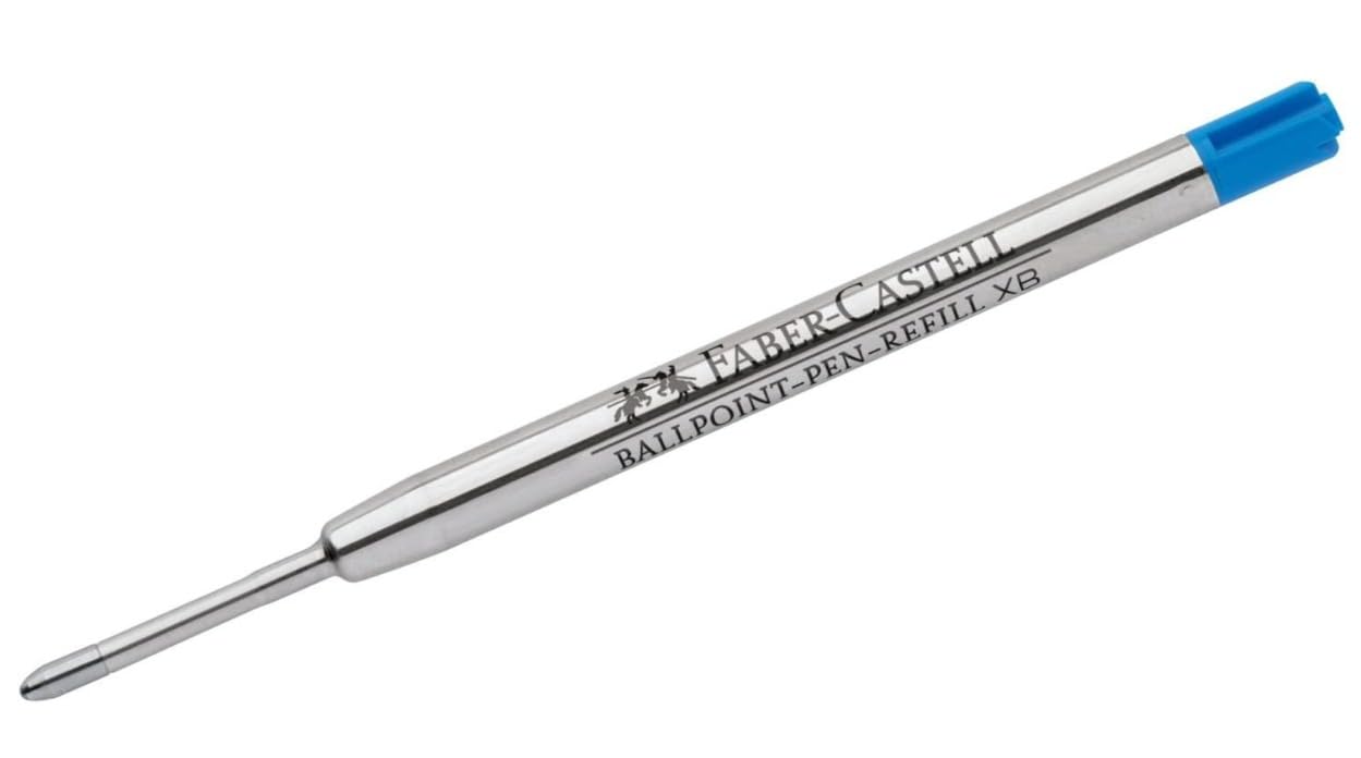 Faber-Castell 148793 Ballpoint Pen Refill XB Blue (2x Blue)
