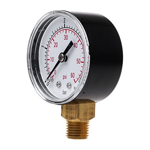 OTGO 0-60 PSI 1/4" NPT Mini Pressure Gauge Pool Spa Filter Water Pressure Measuring