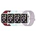 YANCH Compatible with for Apple Watch Band 38mm 40mm, Soft Silicone Sport Band Replacement Wrist Strap Compatible with for iWatch Series 4/3/2/1, Nike+,Sport,Edition,S/M,Size,4 Pack