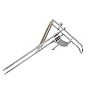 LeaningTech-RHA-01-Stainless-Fishing-Rod-Holder-Rack-with-Automatic-Tip-Up-Hook-Setter-Double-Spring-Adjustable-Folding-Holder-Silver