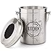 Kitchen Compost Bin Stainless Steel (Food Grade 410) Odorless Countertop Compost Pail -Bonus Charcoal Filters & Gardening Gloves. Insect-proof 1.3 Gallon bucket. Gift Boxed Best Gifts for Gardeners