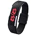 Padgene Lots Of 10 Silicone Rubber Gel Jelly Unisex LED Wrist Watch Bracelet