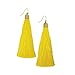 Mina Gold Long Tassel Draping Extra Long Shoulder Duster Earring
