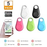 Zyan Key Finder, Wireless Anti-lost Tracker, Anything Finder for Wallet Bags Pet, Mini Locator with App Control for iPhone X 8 7 Plus Samsung Galaxy and more (5 pack)