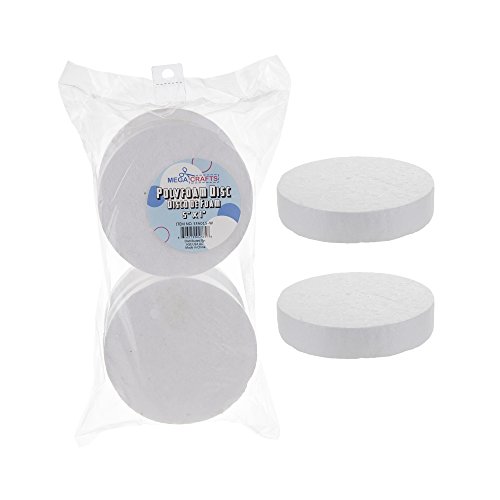Mega Crafts 12 Pcs White Poly Craft Foam 5