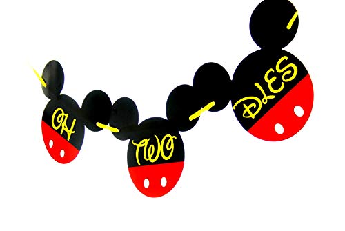 OH TWO DLES! Mickey Mouse Birthday Banner | Mickey Birthday Decorations | Happy Birthday Banner | Mi - //coolthings.us