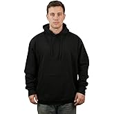 Milltex Men Oversized Pullover Drop Shoulder Hoodie Heavyweight CVC Fleece Kangaroo Pocket Relaxed Fit Sweatshirt Blanks