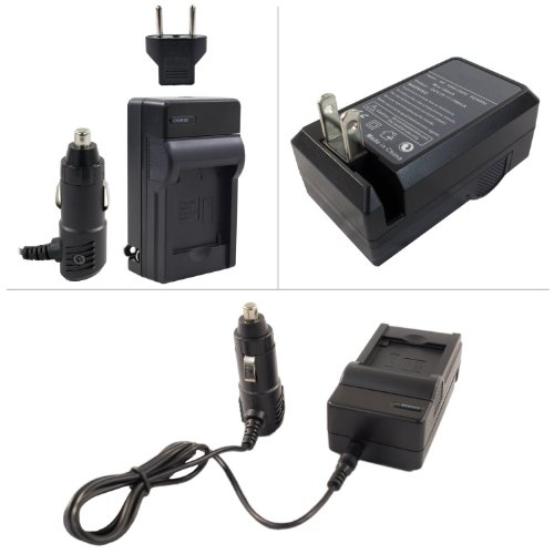 Premiun Tech PT-32 Rapid Travel Charger for Nkon EN-EL 10 & Olympus LI-42B, KLIC-7006, NP-45